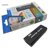 E-woitd Mini Di Động 3G / 4G WiFi Wlan Hotspot AP Client 150Mbps Bộ Định Tuyến Không Dây USB Cắm Và Chạy Hỗ Trợ 3.5 GB HNVN
