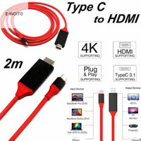 E-woitd USB-C Type C sang HDMI Cáp AV TV Adapter USB 3.1 Cắm Và Chạy Cáp Video HD 4K HNVN