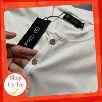 𝐓ế𝐭 Xả. Áo thun thể thao dài tay henley - cổ trụ cài khuy - chất liệu cotton co giãn 4 chiều - Giisel ¹