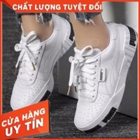 𝐓ế𝐭🌺 | Xả Xả| [ẢNH THẬT] GIÀY PUMA MẦU TRẮNG CHỮ ĐEN bán chạy TOP CHAY Có Sẵn Có Sẵn .