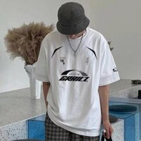 E11B GRAILZ TALK PROJECT G/R American Style Summer Loose Fit Unisex Couple Short Sleeve T T-shirt