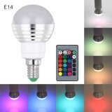 E14 Bóng Đèn LED 3W Với Ánh Sáng Hồng Ngoại Điều Khiển Từ Xa 16 Màu Đèn RGB