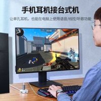 E2 Green Union Máy Tính Tai Nghe Chuyển Đổi Dây Usb Để 3.5Mm Microphone 2 Trong 1 Cắm Âm Thanh C