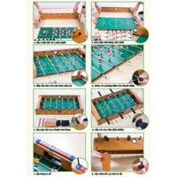 E23 OTPF Bàn bi lắc bóng đá bằng gỗ cho bé lẫn người lớn đủ bộ đồ chơi kích cỡ mini 4 tay cầm tới cỡ to 6 tay cầm - BL08
