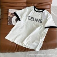 E24i CE-LINE 24 Early Spring New Special-Interest Design Fashion Brand Letter Logo Printed Short Sleeve T-shirt Classic Durable All-Match