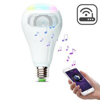 E27 12W RGB+W+WW Smart WiFi APP Control LED Light Bulb Speaker Work With Alexa AC110-240V