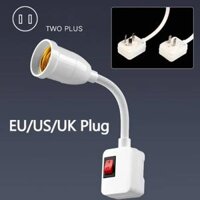 E27 Đầu chuyển đổi Đui bóng đèn ánh sáng linh hoạt căn cứ chủ linh hoạt công tắc chuyển đổi ổ cắm chuyển đổi 20cm EU/US/Phích cắm chuẩn Anh Quốc