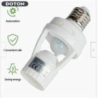 E27 Đèn Led Giá Đỡ Bóng Đèn Hồng Ngoại Pir Cảm Biến Chuyển Động Ổ Cắm Công Tắc 110 / 220v Cho Gia Đình Văn Phòng
