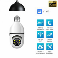 E27 Light Bulb Camera Full Color Night Vision Wireless Wifi Camera Smart Security Camera 1080P 360 Rotate Wifi IP PTZ Fo