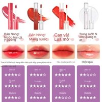 [E303L]❐❈◐Sinh viên Đảng / Romand Juice Lip Glaze Plain Mirror Gloss Nữ Son môi trắng lâu dài