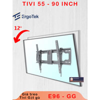 E96GG - Giá treo tivi Gật gù - Nghiêng xuống 12 độ - Sát tường - Thép dày [65 - 90 Inch] Ergotek