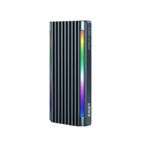 Eaget SE660 M.2 SSD Enclosure NVME/SATA Dual Protocol Type-C to USB3.2 External Case 10Gbps RGB Light Aluminum Alloy Sup