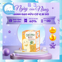 [EARTHMAMA] Bánh Gạo Hữu Cơ Vị Bí Đỏ APPLE MONKEY 30G (Bánh ăn dặm Organic cho bé)  | YOYOBABY