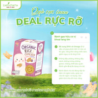 [EARTHMAMA] Bánh Gạo Hữu Cơ Vị Khoai Lang APPLE MONKEY 30G (Bánh ăn dặm Organic cho bé)