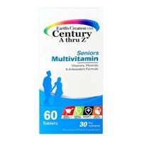 Earth’s Creation Century A thru Z Senior Multivitamin 60 viên – Bổ sung vitamin cho người lớn tuổi