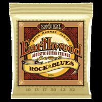 EARTHWOOD ROCK AND BLUES W/PLAIN G 80/20 BRONZE ACOUSTIC GUITAR STRINGS - 10-52 GAUGE