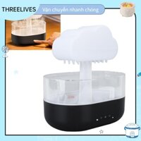 EasyHome Máy Tạo Độ Ẩm Mưa Mây, Đèn LED 7 Màu Đa Chức Năng Nút Điều Khiển Di Động 200Ml Máy Khuếch Tán Tinh Dầu Để Đầu Giường