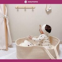 [Easymama] Giá đỡ di động cho trẻ sơ sinh Giỏ ngủ có thể gập lại Xe nôi Giỏ đi chơi Đạo cụ chụp ảnh