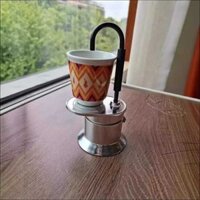Eb Hợp Kim Nhôm Đơn Conduit 50Ml Trang Chủ Mocha Infuser Ngụy Trang Mini Single Cup Coffee Infus