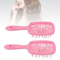 Ebayst 4PCS Hollow Detangling Hair Brush Giảm kéo dài di động