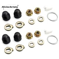Ebike Bánh Xe Trục Động Cơ Vít / Miếng Đệm / Đai Ốc Khóa Bánh Xe E-Bike M14 2 Bộ 14 Mm Trục Vít Nắp Cho Động Cơ 500-5000W