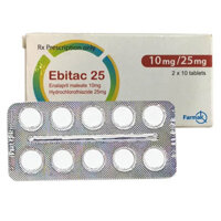 Ebitac 25 điều trị tăng huyết áp và suy tim