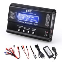 EBL Lipo Balance Charger Discharger, 1S-6S Digital RC Battery Pack Charger for Li-PO/NiMH/NiCD/Li-Fe Packs LCD Hobby Battery Chargers with Tamiya/J...