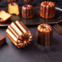 Ebllpa 4 Khuôn Bánh Canele Mini DIY Bánh Ngọt