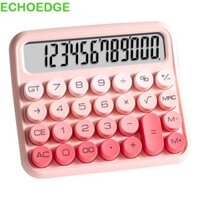 Echoedge Máy tính màu Gradient cổ điển, Nút cơ Máy tính máy đánh chữ cổ điển màn hình lớn, Văn phòng phẩm 12 chữ số Máy tính máy đánh chữ cổ điển Kawaii đầy màu sắc