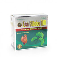 Eco Biloba Q10 Ginko Biloba 240 hộp 10 vỉ x 10 viên nang mềm Đại Uy