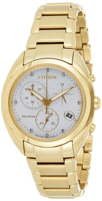 Eco-Drive Women's FB1392-58A Celestial Analog Display Gold Watch