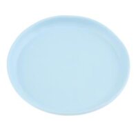 Eco Friendly  Stackable Mug   Milk - Blue Saucer
