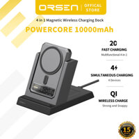 [ECO-TECK x ORSEN] Bộ Sạc Không Dây 4 In 1 ORSEN EW54S + Pin Sạc Dự Phòng Tháo Rời Từ Tính 10000 mAh