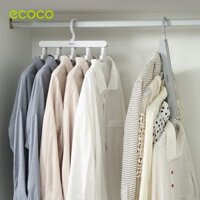 Ecoco móc treo đồ đa năng thông minh gấp gọn, Tủ quần áo Kệ Tổ chức Lưu trữ Giá treo quần áo có thể xoay được