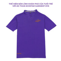 ECOSTAR, t-shirt garment dye , cổ trụ, Purple,TM-012-M3-I0002