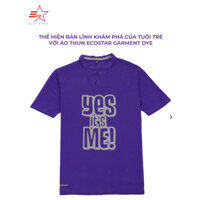 ECOSTAR, t-shirt garment dye , cổ trụ, Purple,TM-010-M5-I0002