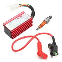 Edb * Xe Tay Ga Xe Máy 5 Pin AC Đánh Lửa CDI Hộp Cuộn Dây Đánh Lửa Cho Bugi Cho 50cc-16