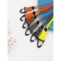 EDC Du Lịch Ngoài Trời Cắm Trại Đi Bộ Móc Khóa Chống Mất Chống Trộm Móc Khóa Chống Rơi Thủ Công Dây Paracord Điều Chỉnh