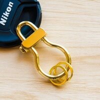 EDC  Móc khóa đồng thau hình trái bầu thiết kế độc lạ chắc chắn