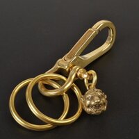 EDC simple Móc chìa khoá bằng đồng thau trơn kết hợp phụ kiện cao cấp .