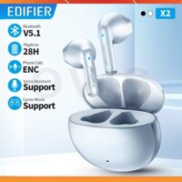 EDIFIER X2 - Tai Nghe Bluetooth 5.1, Chống Nước IP54, Chế Độ Chống Ồn Chơi Game, Thời Lượng Pin 28 Giờ