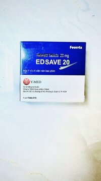 EDSAVE 20 (Tadalafil 20mg) H4v điều trị rối loạn cương dương, yếu sinh lý nam