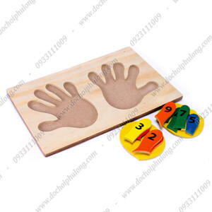 Tranh ghép bàn tay học số Edugames GB124