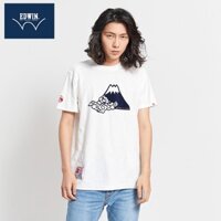 Edwin Nhật Bản Edo Katsu Mount Fuji In dáng rộng Áo thun ngắn tay thời trang nam