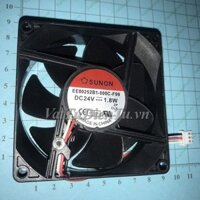 EE80252B1-000C-F99 Quạt tản nhiệt 24V 1.8W 80x80x25mm SUNON 3 dây đầu cắm A2