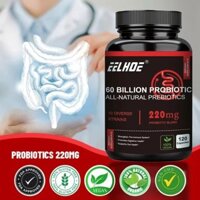 EELHOE 60 tỷ CFU Probiotic, 10 chủng khác nhau, cải thiện tiêu hóa và giảm táo bón, tiêu chảy và đầy hơi