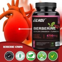 EELHOE Berberine 4700 Mg, Với Quế Ceylon, Nghệ, Berberine Hcl, Hỗ trợ Hệ thống Miễn dịch, Chức năng Tim mạch và Nha khoa