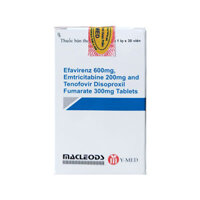 Efavirenz 600mg Emtricitabine 200mg Tenofovir 300mg Macleods 30 viên