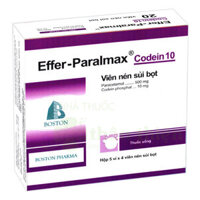 Effer-paralmax codein 10, chỉ định cho bệnh nhân trên 12 tuổi để giảm đau