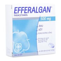 Efferalgan 500  sủi bọt (Hộp 4 vỉ x 4 viên)
